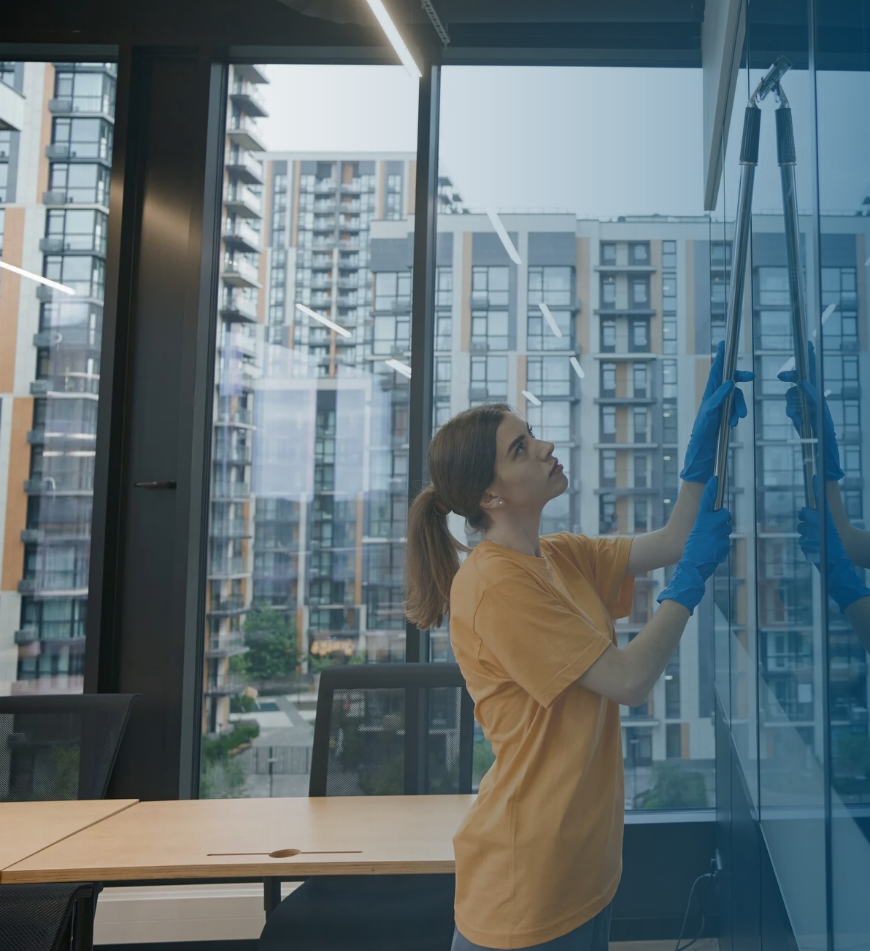 rengjøring av kontorer og næringseiendom